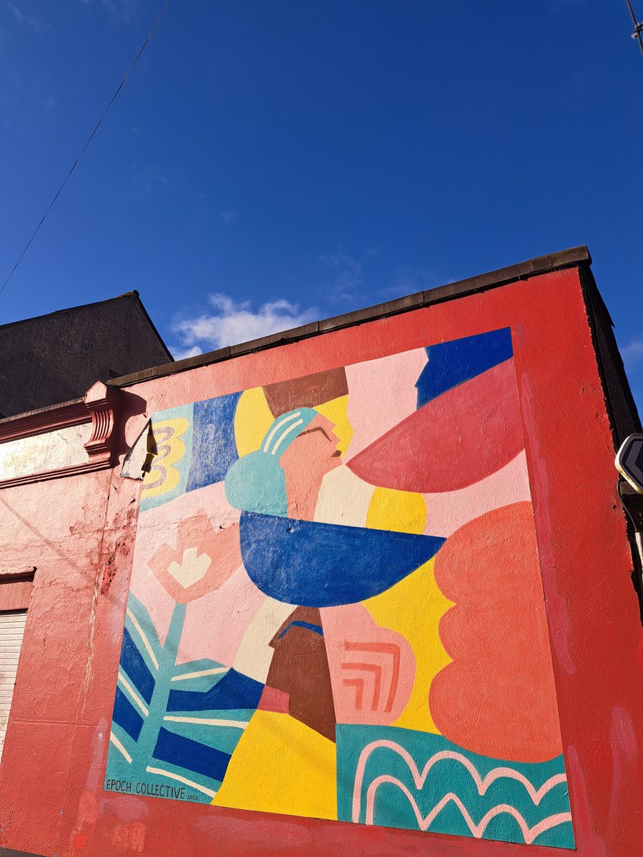 Street Art in Galway's Westend 🙌 This mural is 4 years old and it still looks so vibrant and beautiful that we have to stop and look at it every time we walk through The Small Crane 😍 #GalwaysWestend #GalwayIreland #ThisIsGalway #VisitGalway #TravelIreland