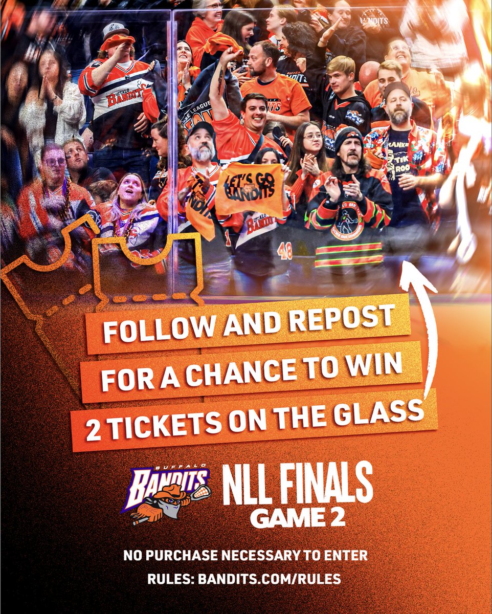 PeteGuelli's tweet image. What is it like to be on the glass for ⁦@NLLBandits⁩ game? Follow &amp;amp; RT for a chance to find out! Huge game coming up ⁦@KeyBankCtr⁩ #LetsGoBandits