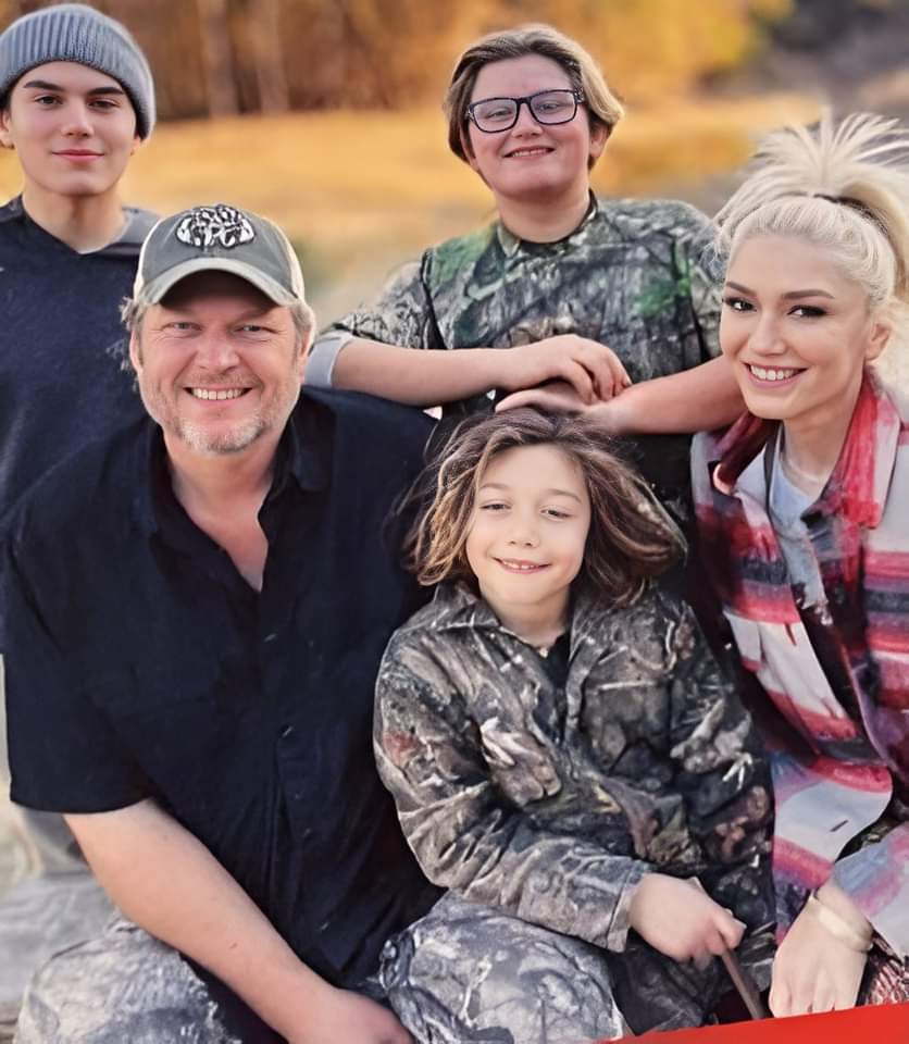#BlakeShelton #GwenStefani with her children