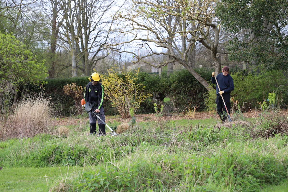 Les élèves de première année de BTSA en travaux pratiques d’entretien, dans la cour d’honneur de l’école 🌾

📷 Justine Tarron