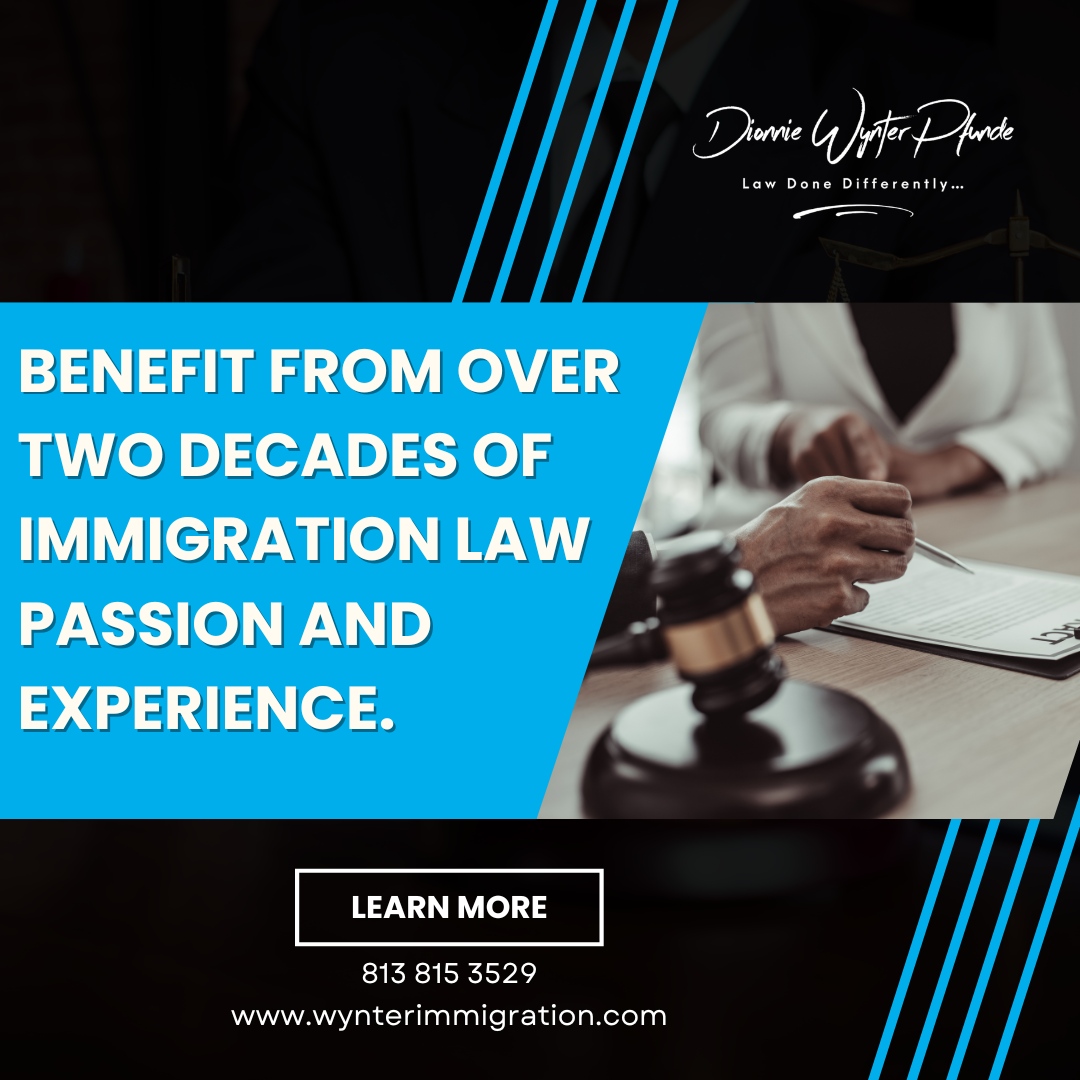 Discover our success in deportation defense and citizenship cases. 

🌐 wynterimmigration.com/start-today
📞 813 815 3529
✉ dionniewynter@wynterlaw.com

#wynterimmigrationlaw #studyvisa #citizenship #immigrationlaw #workpermit #greencard #expressentry