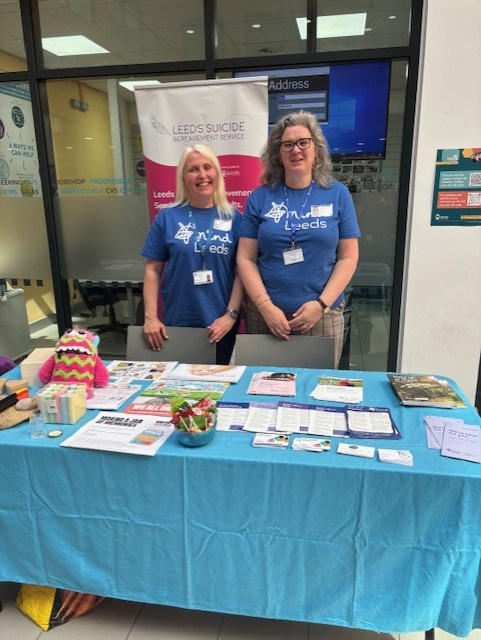 Our <a href="/LeedsMindSBS/">Leeds Mind's Suicide Bereavement Services</a> has been with <a href="/kirkleescollege/">Kirklees College</a> today at its #MentalHealthAwarenessWeek roadshow, chatting to students about the support available to them. Thank you for having us!