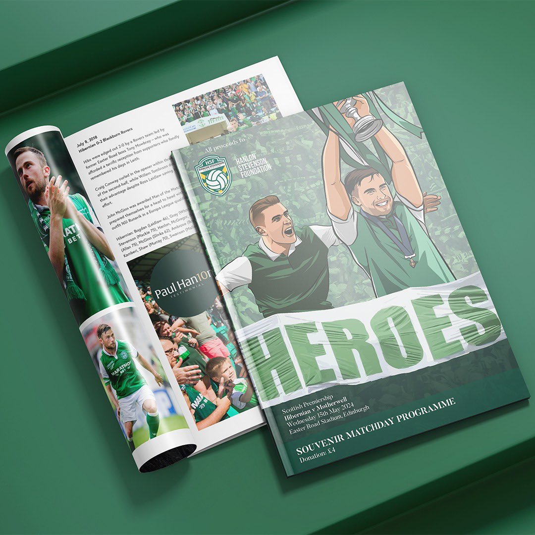There aren’t enough characters to sum up my admiration for Lewis Stevenson and Paul Hanlon. It was a privilege to be asked by Graeme Cadger and @HanlonStevenson to help pull together a charity match programme ahead of their final home game on Wednesday. You’ll get…🧵