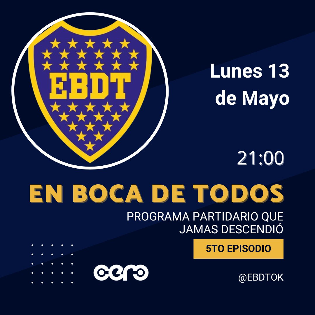 HOY HAY EN BOCA DE TODOS