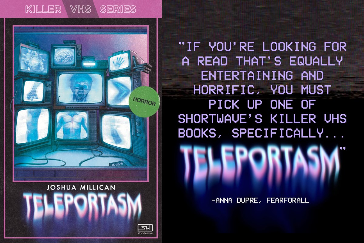 Hi, I know a bunch of you have podcasts, or know people who have podcasts, or have been on podcasts, etc... As the former Editor in Chief of Dread Central, I'm equipped to talk about anything horror-related. 🤩TELEPORTASM😱 arrives 6/25 via @ShortwaveBooks! Please RT!