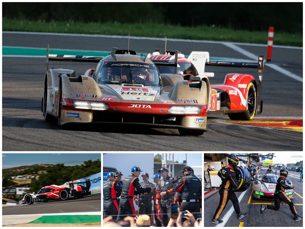 With a 1-2 finish at Spa-Francorchamps (FIA WEC), plus the win and 3rd place at Laguna Seca (IMSA) to its name, Porsche's MICHELIN Pilot Sport-equipped 963 Hypercar was on splendid form in topflight endurance racing at the weekend! #PerformanceMadeToLast