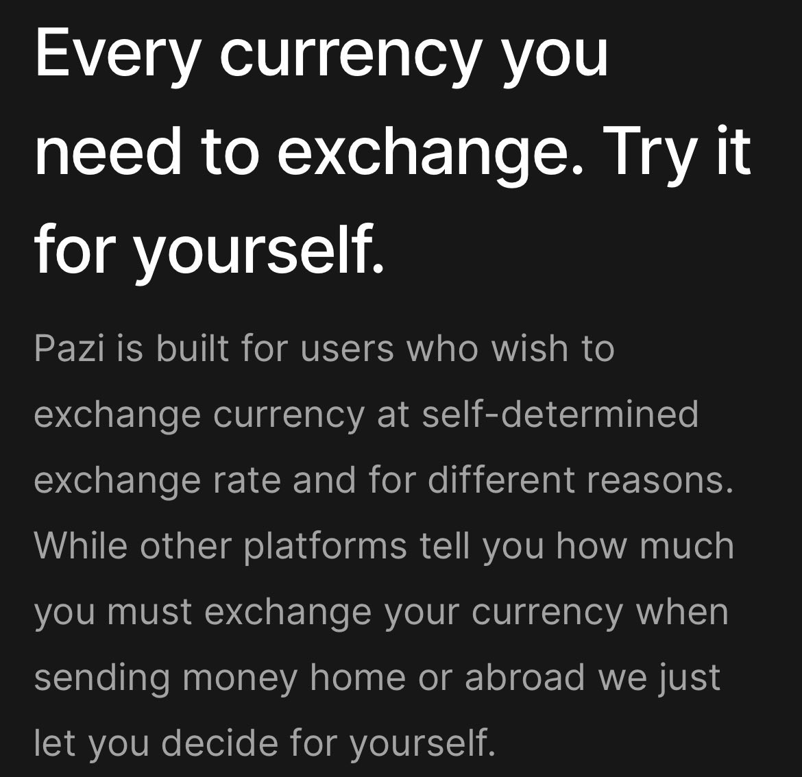 usepazi's tweet photo. Every Currency you need to exchange, Try it today.

#instantmoneyswap 
#pazi
#currencyexchange https://t.co/pKud66pJCJ