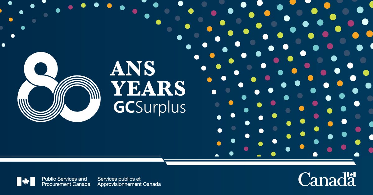 We’re celebrating 80 years! From our beginnings as the War Assets Corporation, we’ve grown over decades of service into #GCSurplus. With surplus federal assets and forfeited goods added daily, you’re sure to uncover hidden treasures ➡️ ow.ly/PLxj50REuKE