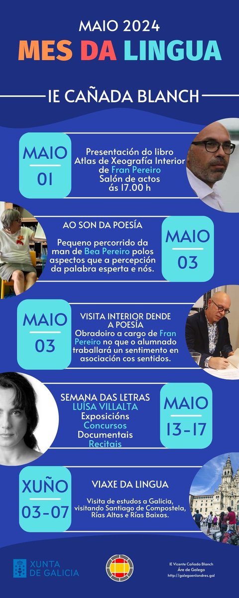 📚📖 #SemanadasLetrasGalegas Exposicións, concursos, documentais, recitais... Seguimos coas actividades cara ao #DíadasLetrasGalegas 2024 en homenaxe a #LuísaVillalta 📘💙