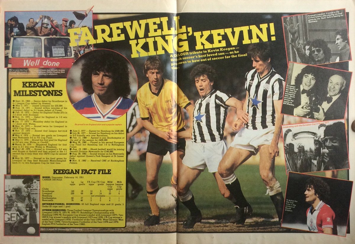 ‘Farewell, King Kevin!’ – Kevin Keegan’s playing career ended at Newcastle United in May 1984 @DavieUDesertMag @MagpieFootball @NUFCProgrammes @NUFC_1980_1994 @old_toon