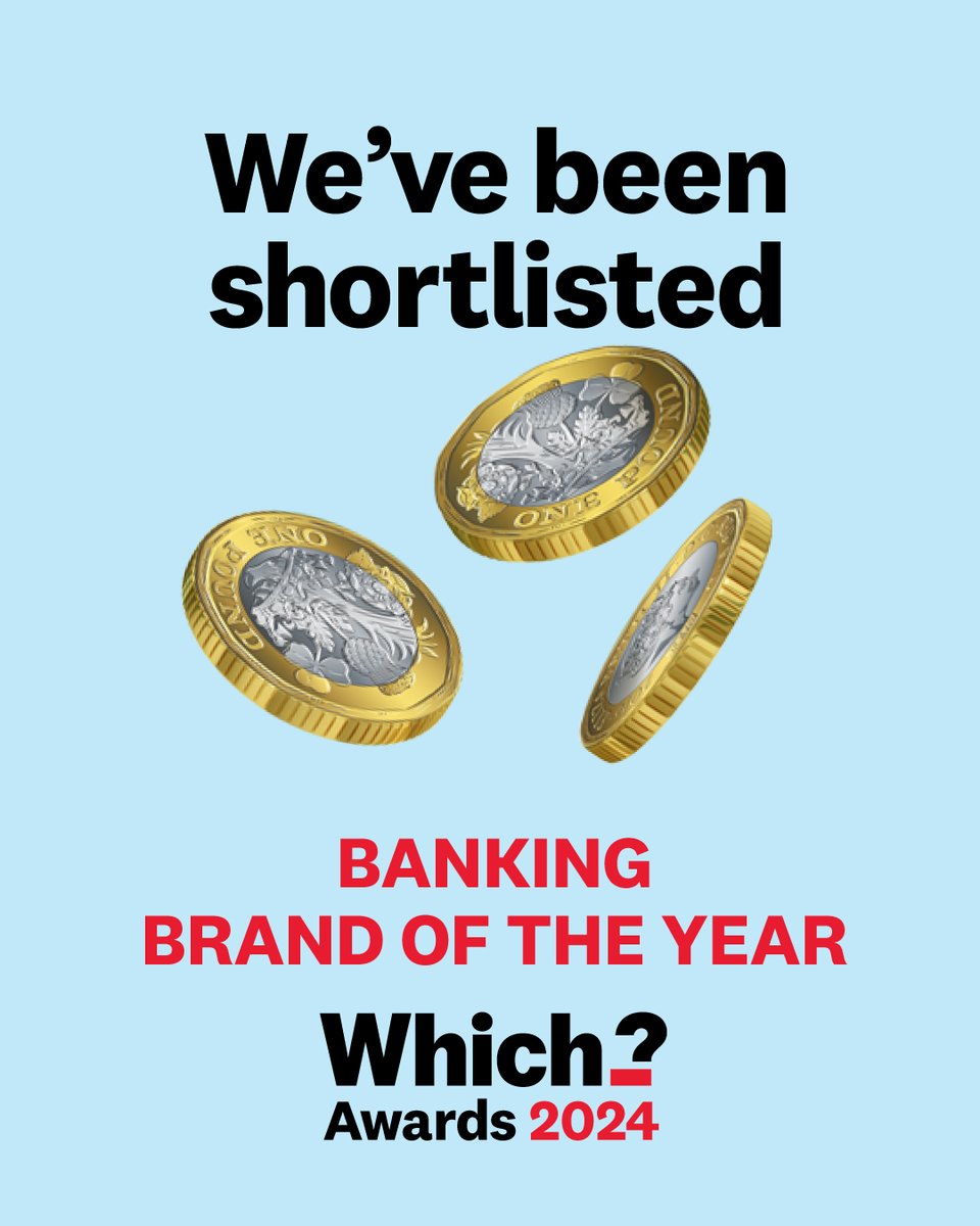 We’re thrilled to have made the shortlist for Which Banking Brand of the Year. #WhichAwards2024