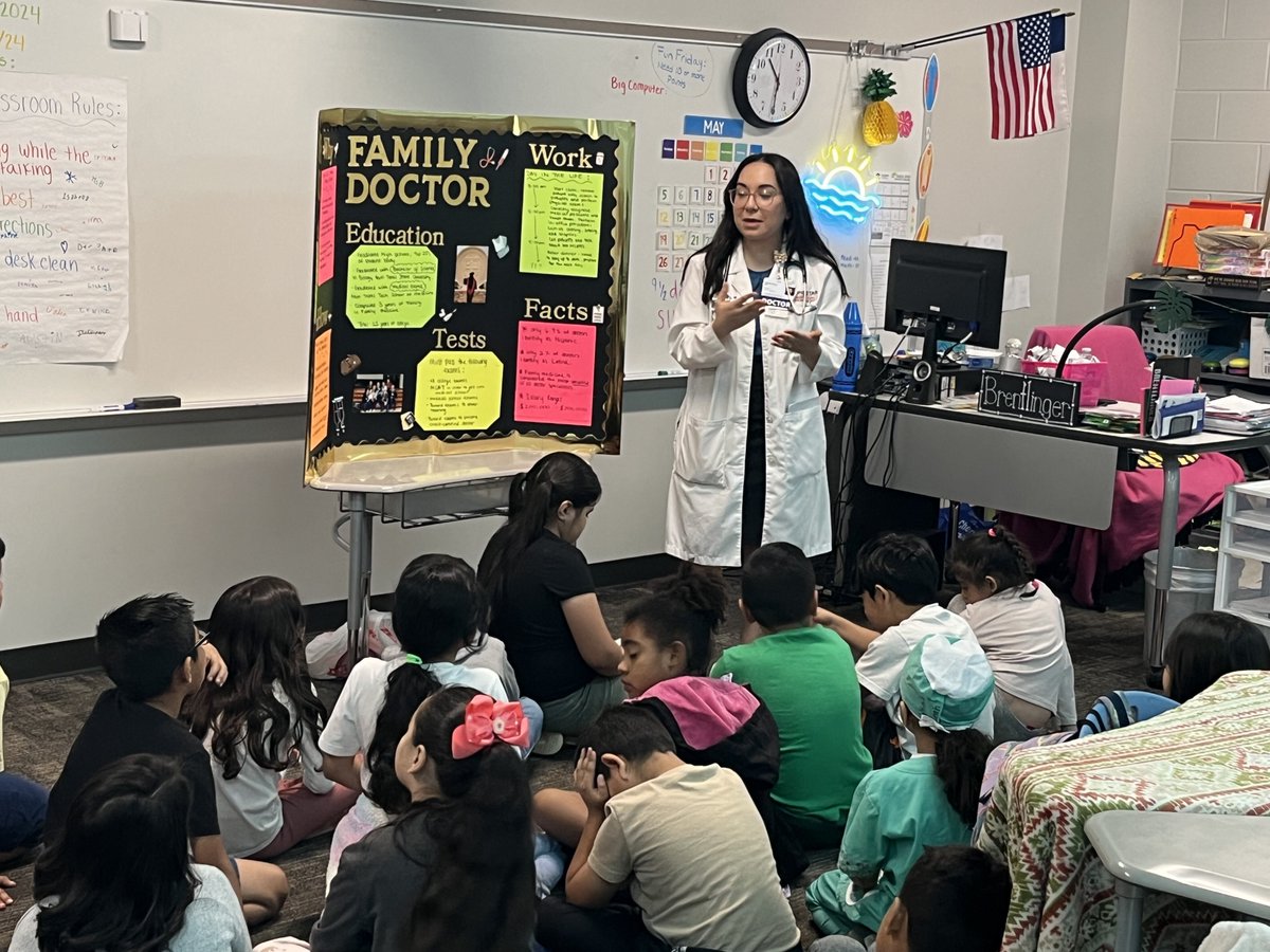 🏫 📚👩‍⚕️👩‍💼Spent the day inspiring young minds at Austin Elementary's Future Career Paths! The students curiosity and enthusiasm were contiguous! #careerday #careers #healthcare #students #ConroeISD #futuregenerations #education #educationmatters @ConroeISD