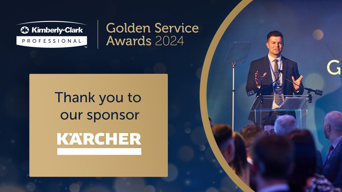 A big thank you to our Gold sponsor @karcheruk for sponsoring the 2024 Kimberly-Clark Professional Golden Service Awards. Kärcher was a sponsor in 2022 and we're delighted by their continued support!
i.mtr.cool/vupwuysesw

#CleaningAwards #CleaningIndustry #FacilitiesManagement