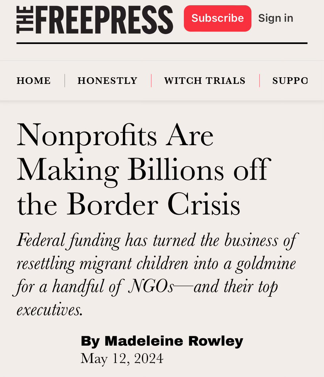 “… organizations have seen their combined revenue grow from $597 million in 2019 to an astonishing $2 billion by 2022, the last year for which federal disclosure documents are available. And the CEOs of all three nonprofits reap more than $500,000 each in annual compensation.”