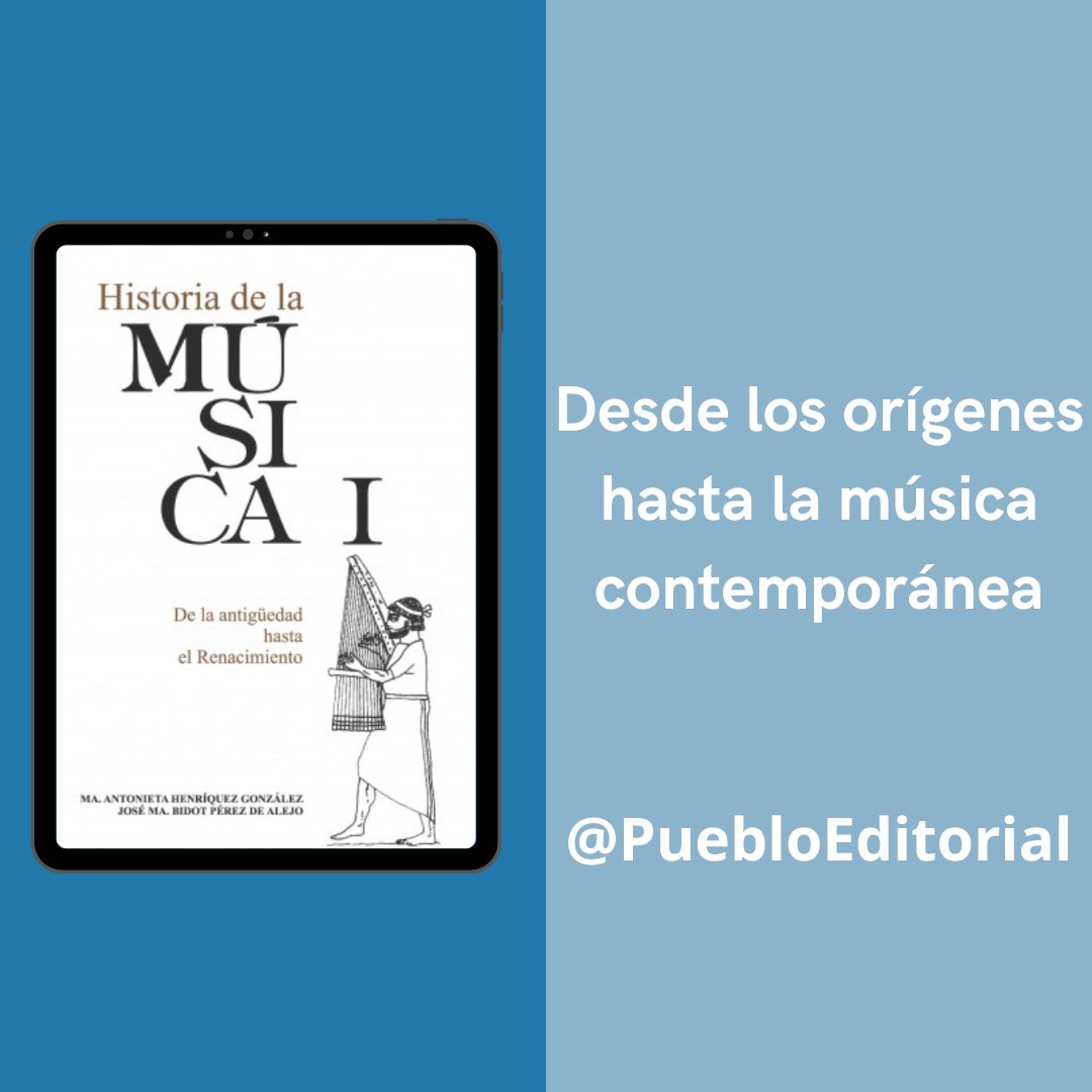 PuebloEditorial's tweet photo. ¿Te apasiona la música? Sumérgete en la historia de la música con nuestro libro de Historia de la Música 1. ¡No te lo puedes perder! Disponible en formato digital 📱💻
🛒Enzona🇨🇺
🛒Viubux 🌎 
🛒Mi bulevard 🇨🇺 https://t.co/OFctJwDOrN