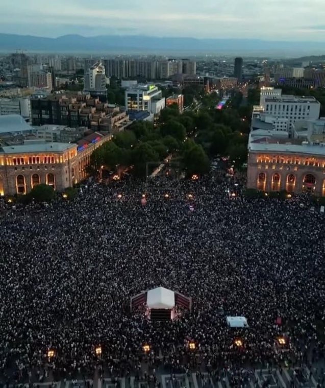 NevadaRizz's tweet photo. No matter what narratives our enemies try to shove down our throat later on, this organic movement - led by Pakrad Serpazan and the Armenian Church - is the first battle victory against the death spiral of Nikolism. 

Hopefully, it will be the first of many victories to come. https://t.co/owdndtswl9