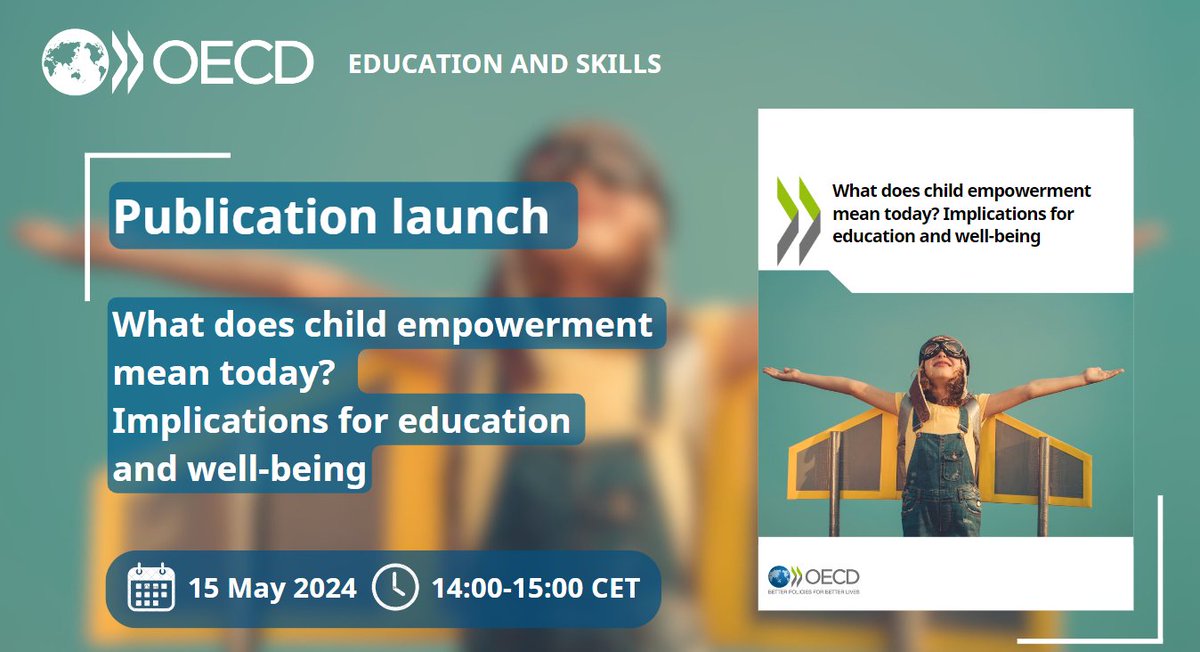 🚀 Release Tomorrow 🚀 “What does child empowerment mean today? Implications for education and well-being.” The publication will be released on 15 May. Tune in for the virtual launch to see how child empowerment can improve learning in schools 👉bit.ly/4aQgOl7