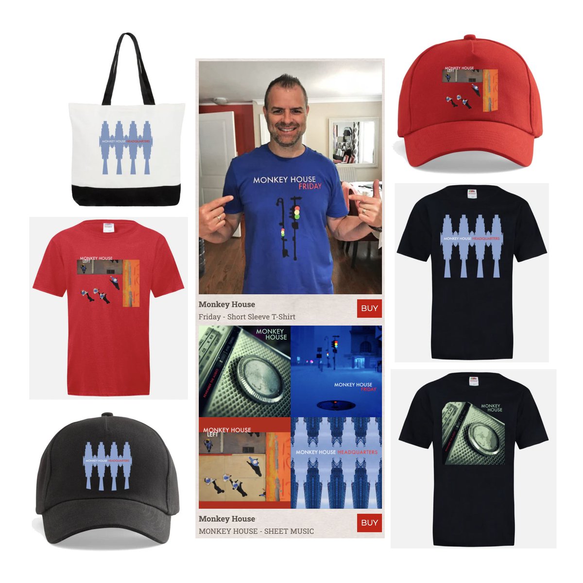 Happy to announce that new @MonkeyHouseBand merch is now available on the @AlmaRecordsCAN site! All amounts are in CAD, so don't forget: $40CAD is less than $30USD *and* less than €30! Supplies are limited — go get ’em! Here’s the link: shopalmarecords.com/collections/me…