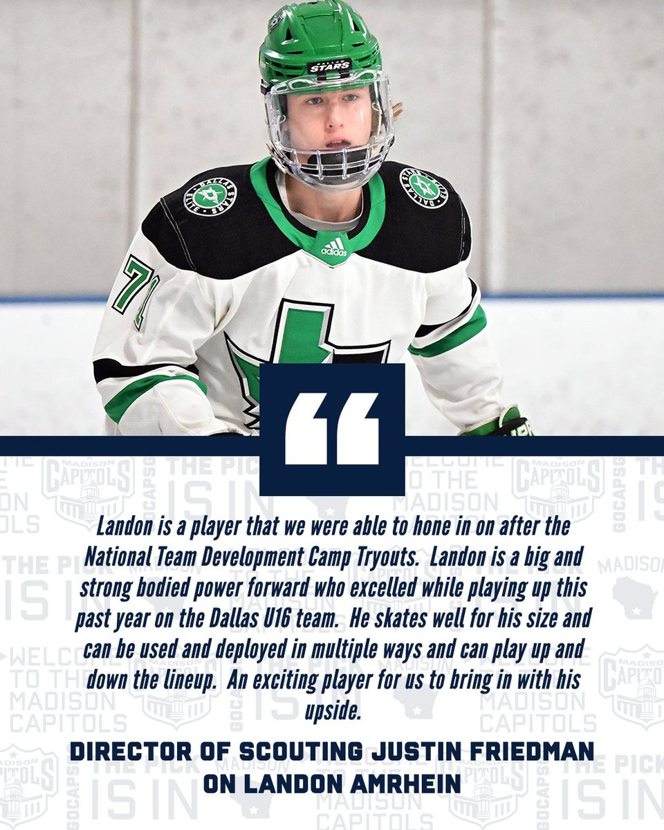 Insight on our first of two Phase I 5th Round picks from a couple weeks back. #GoCapsGo