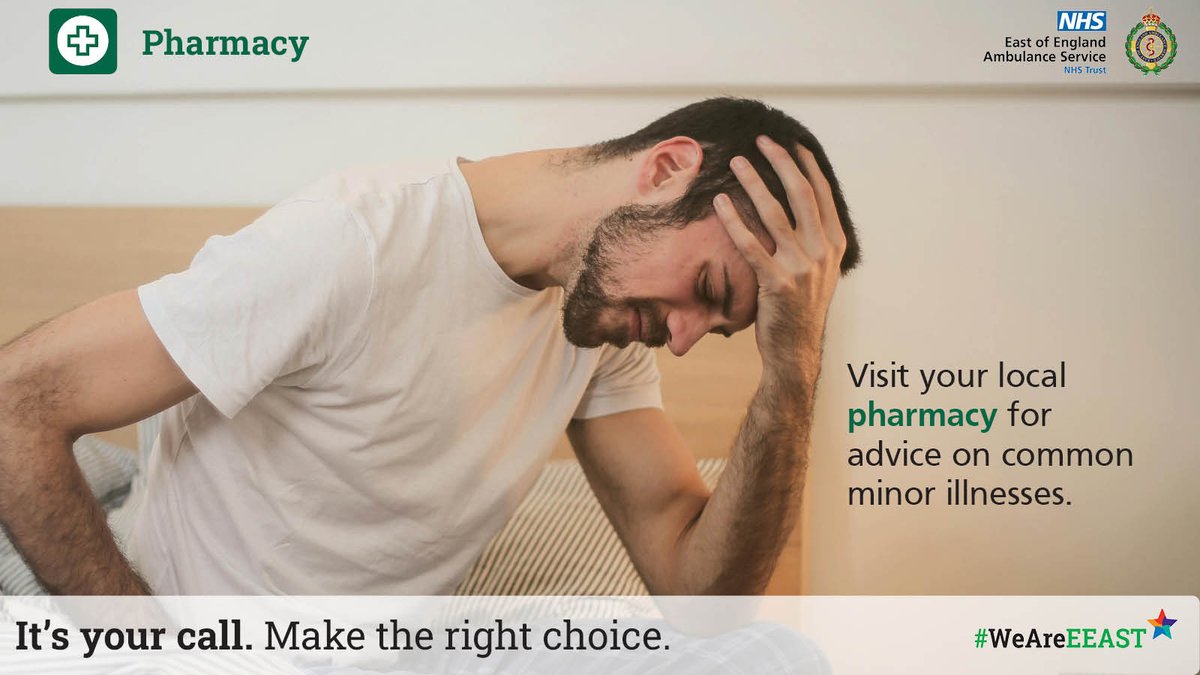 With the late May bank holiday weekend approaching, don’t forget your local pharmacy can give you help and advice for minor illnesses and injuries 💊 #ItsYourCall – Make the right choice.