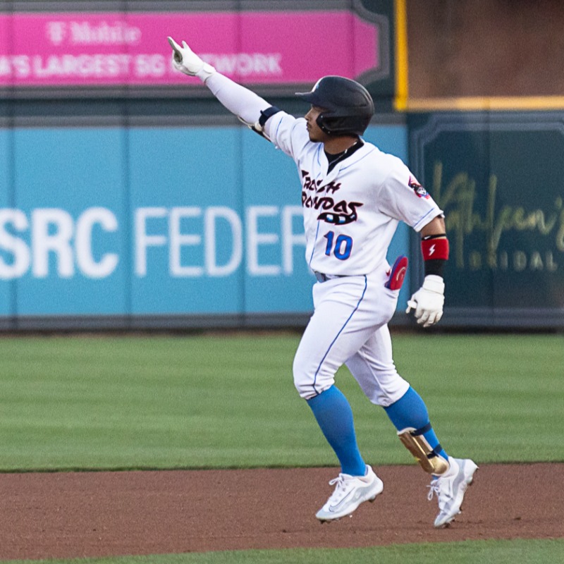 trashpandas's tweet photo. “His passion and work ethic matches the ability."

Gustavo Campero is still getting comfortable with his new position in the outfield, but is certainly starting to shine as he leads the team in HR, steals, triples, and slugging.

Full story from @LoganBourandas ⬇️