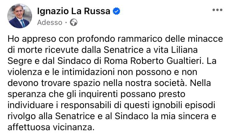 #LilianaSegre #RobertoGualtieri