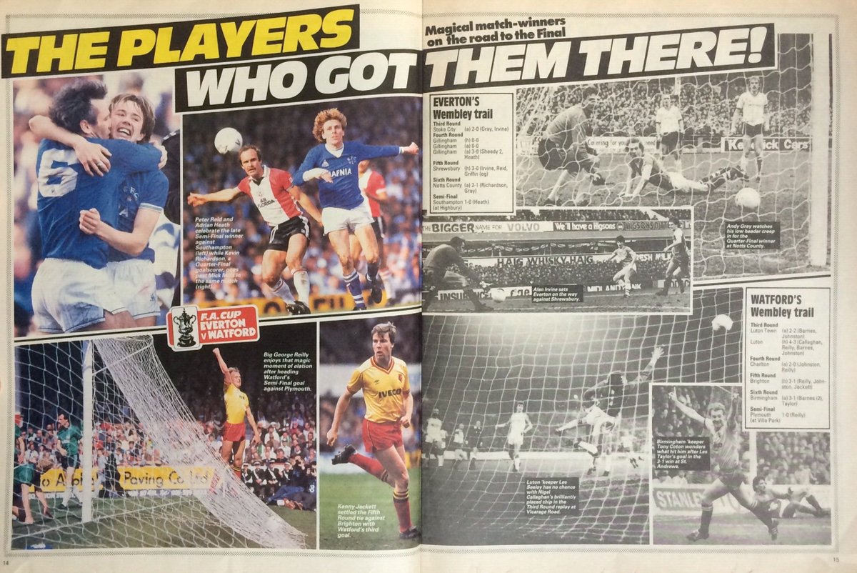 Match & Shoot! magazines preview the 1984 #FACup Final @bluetoffee9 @Efcmordecai @EvertonBlueArmy @GavinBuckland1 @paulmcparlan @TodayEFCHistory @Ant_Watford @OldWatford @MagicOfFACup @reid6peter @NevilleSouthall