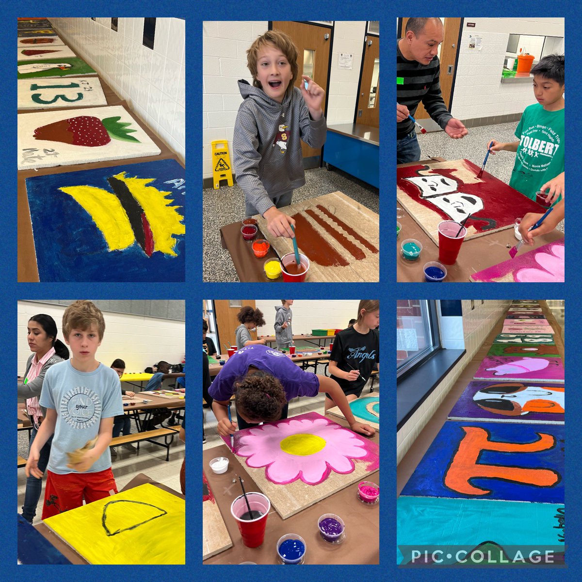 Big shoutout to our talented fifth graders, parent volunteers, and incredible art teacher for making our annual tile-painting event a huge success! Together, our tornadoes transformed plain tiles into beautiful works of art! #bettertogether