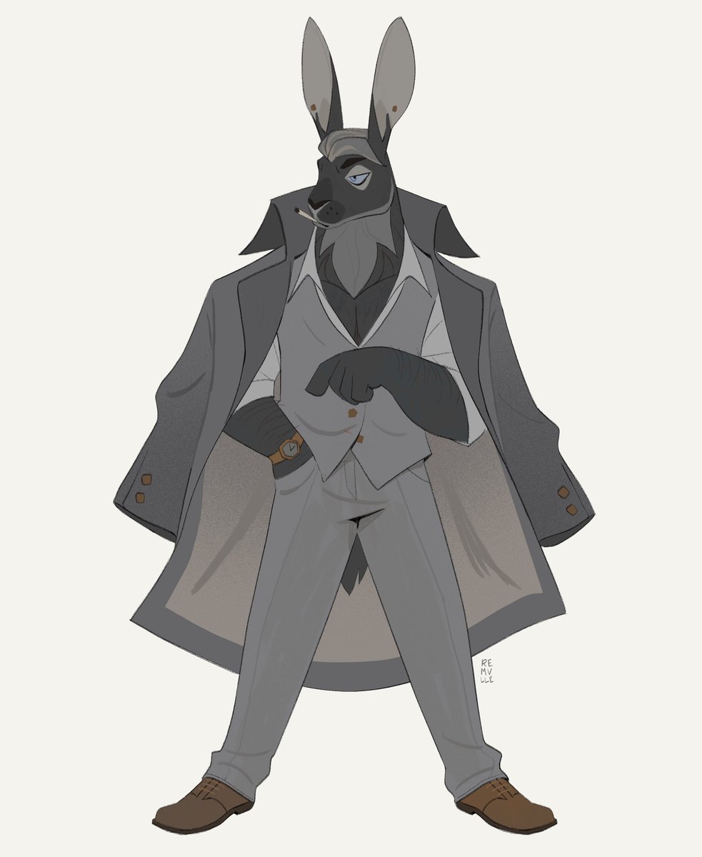 a badass toony hare for @\vaseragas!