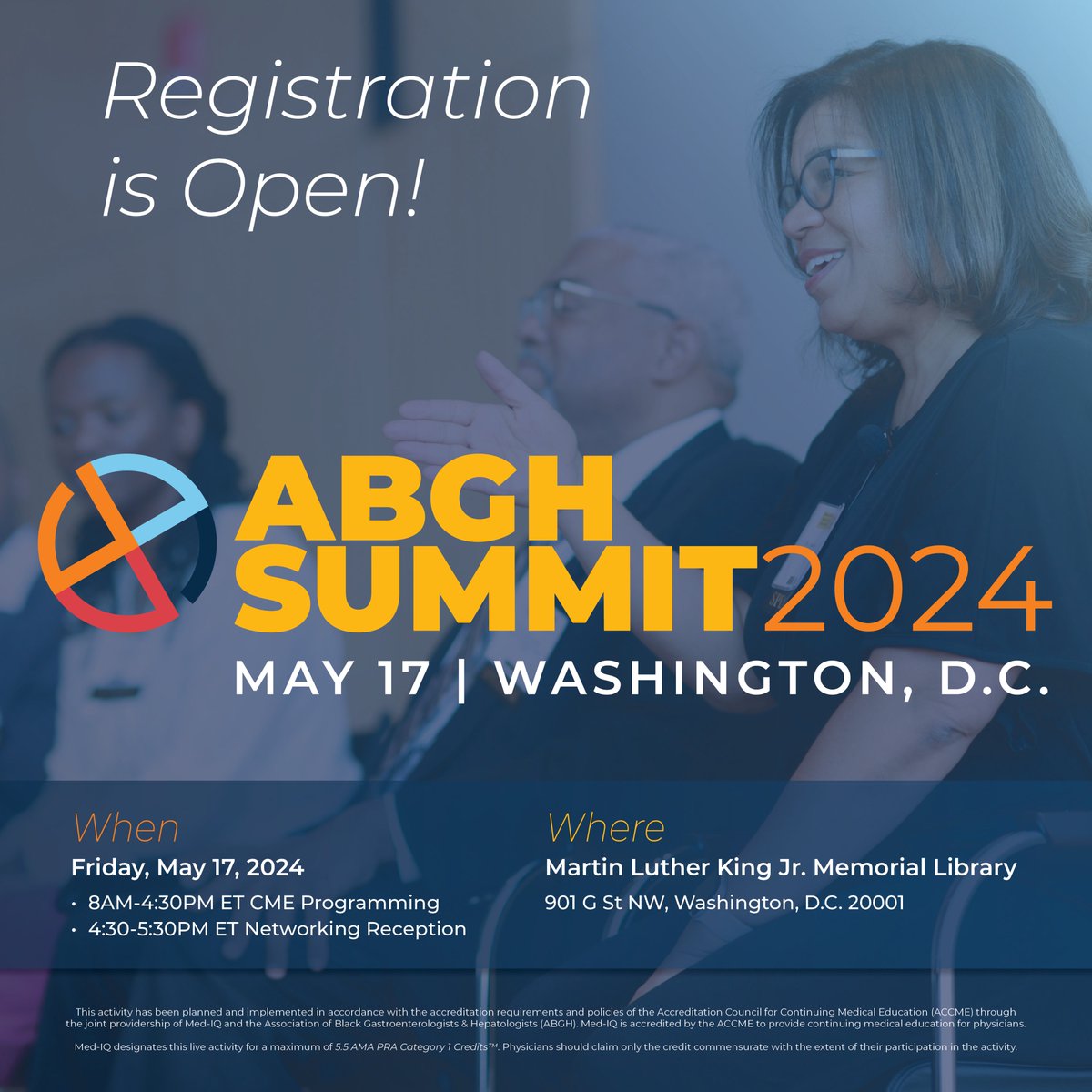 We're so excited to welcome our ABGH community to Washington, D.C. on Friday, May 17th! CME programming that centers #healthequity in GI with actionable, evidence-based solutions and collaboration. Learn more: bit.ly/abghsummit24re… #blackingastro #ABGHSummit24 #CME #DDW2024