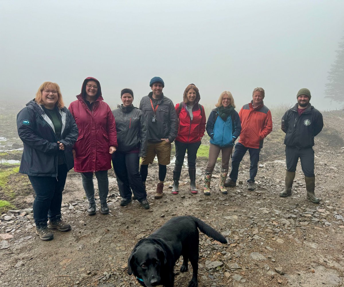 Thrilled to show our funders <a href="/HeritageFundCYM/">Cronfa Treftadaeth y Loteri Genedlaethol</a>  around project sites and events last week.
We visited restored peatland sites, a Duke of Edinburgh focussed skills/volunteer day and spoke to attendees of a willow weaving course delivered through our health and wellbeing programme.