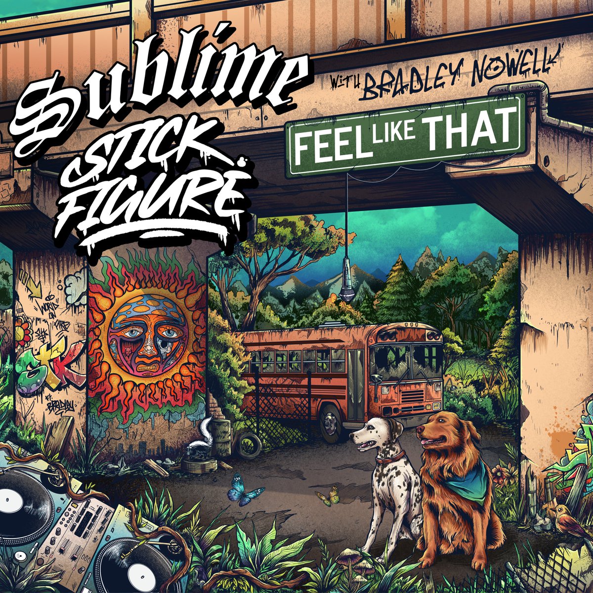 “Feel Like That (ft. Bradley Nowell)” available worldwide May 24th! ☀️ 

Sublime and Stick Figure ft. original Bradley Nowell vocals alongside Eric Wilson, Bud Gaugh, Jakob Nowell and Stick Figure, in collaboration with Skunk Records. @sublime