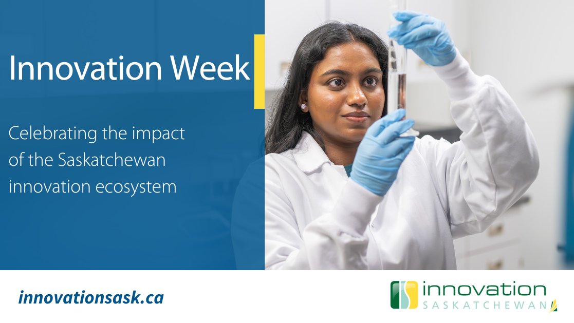Happy Canadian Innovation Week! 🚀

We’re proud to officially declare May 13-17 as Innovation Week in Saskatchewan and celebrate the innovators, researchers, entrepreneurs and more that make up our vibrant innovation ecosystem! #CIW2024

bit.ly/3UF3IAr