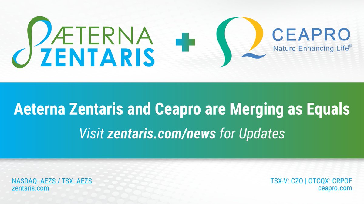 Stay up to date on news regarding our merger here: bit.ly/3Q5WELT  

$AEZS $CZO #NMOSD #ParkinsonsDisease #ALS #AGHD #CGHD #Hypoparathyroidism #Diagnostics #Therapeutics #AutoimmuneDiseases