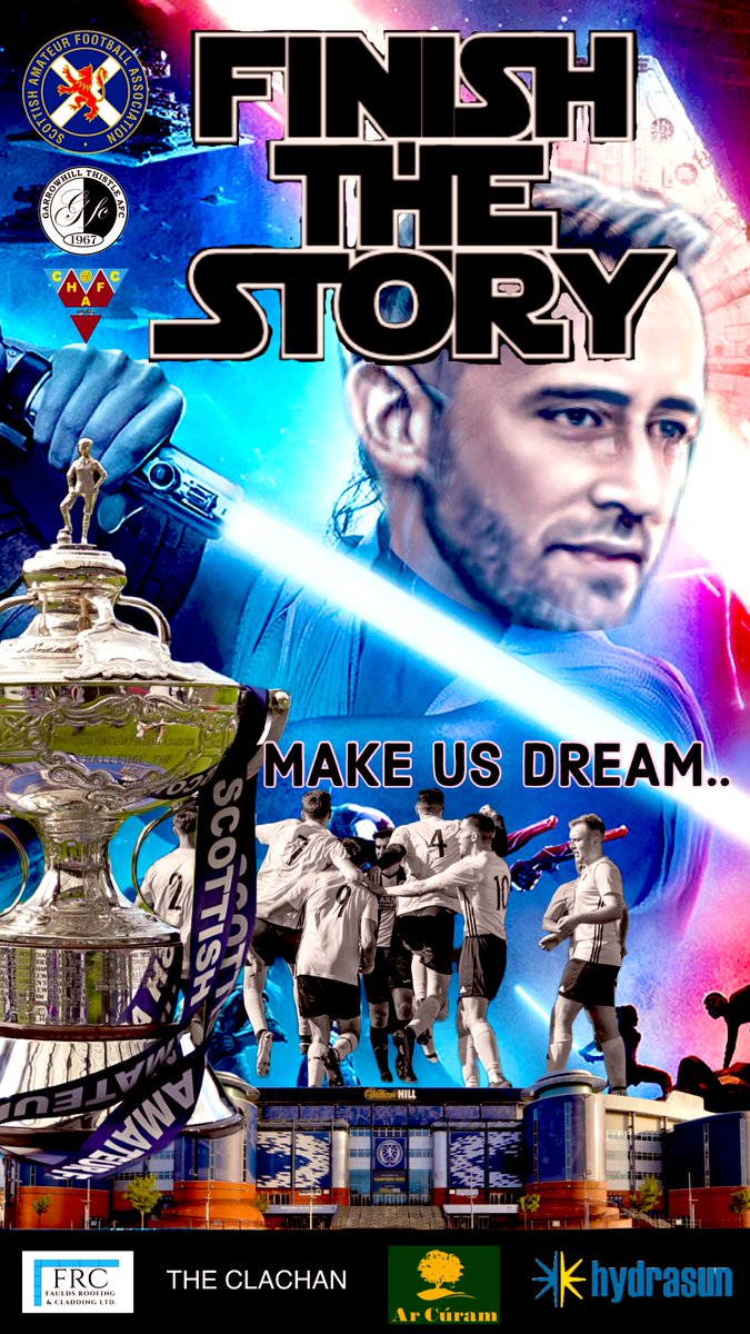 Biggest moment in the clubs history this week. It doesn’t get any bigger at this level. What the boys have achieved to get here is remarkable. Let’s go one better! For the first time, it’s our time!! Let’s finish the story! ⚫️⚪️<a href="/ScotAmFA/">Scottish Amateur FA</a> <a href="/GGPAFL/">Greater Glasgow Premier AFL</a> <a href="/scottish_aff/">AmateurFixturesResultsSCO</a> <a href="/AmmiesFitba/">Ammie’s Fitba</a>