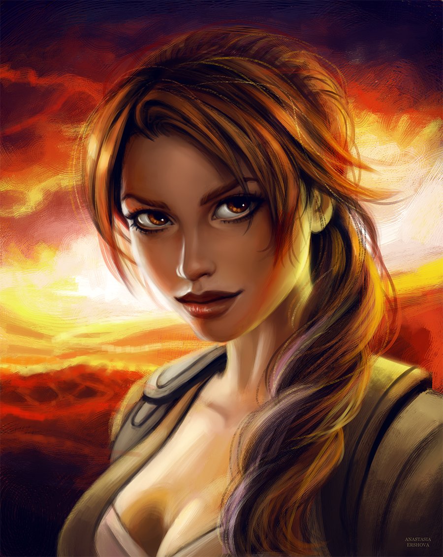 A tribute to the first game in LAU trilogy  - 
Tomb Raider: Legend! I tried to faithfully study the cover art which i love, painted in Paint Tool Sai✍️