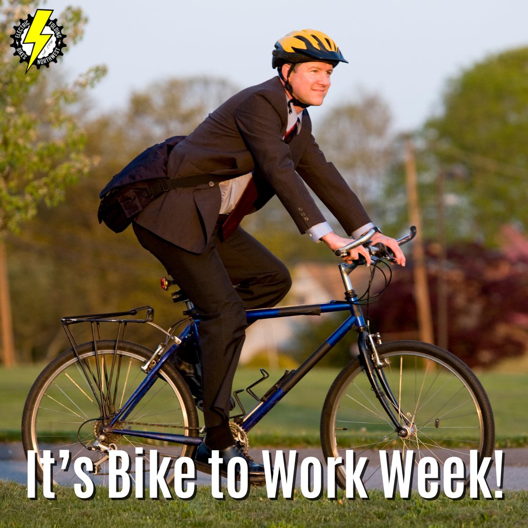 Did you know that the 3rd full week of May is #BiketoWorkWeek? If you haven't been #biking to work this month, now's the time!

#ElectricFoldingBikesNW #ElectricFoldingBikes #Seattle #Ballard #PNW #ebike #goforaride #rideabike #nopollution #bikelife #bikeride #BiketoWork
