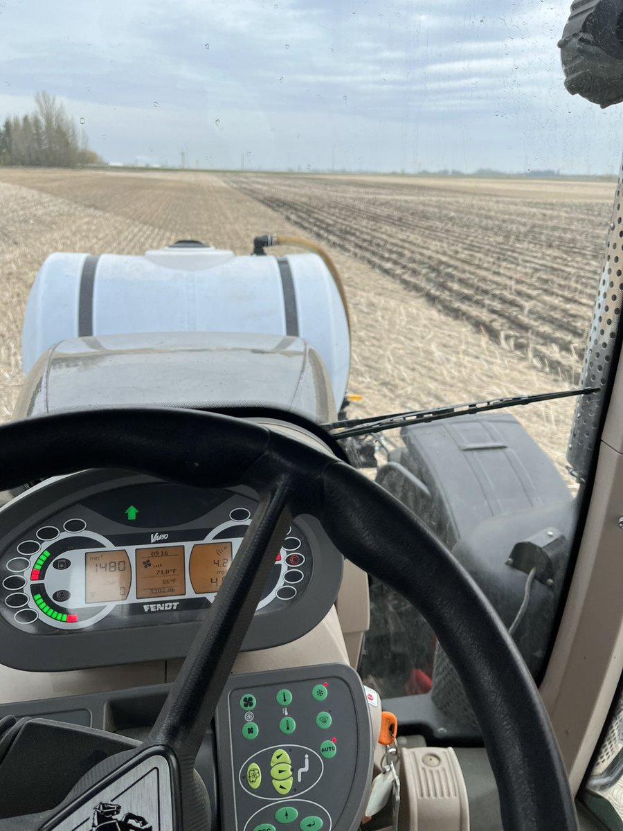 Something abit different for us this year, strip tilling our fertilizer before we plant corn. Seems to be going good.