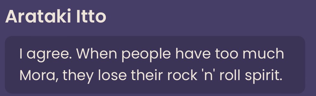 timelyguiskirk's tweet photo. [notship] I have Thoughts on this line and while its probably not something serious I do believe that zhongli will not get into rock and roll heaven when he keels over https://t.co/3yDYpWdGq6