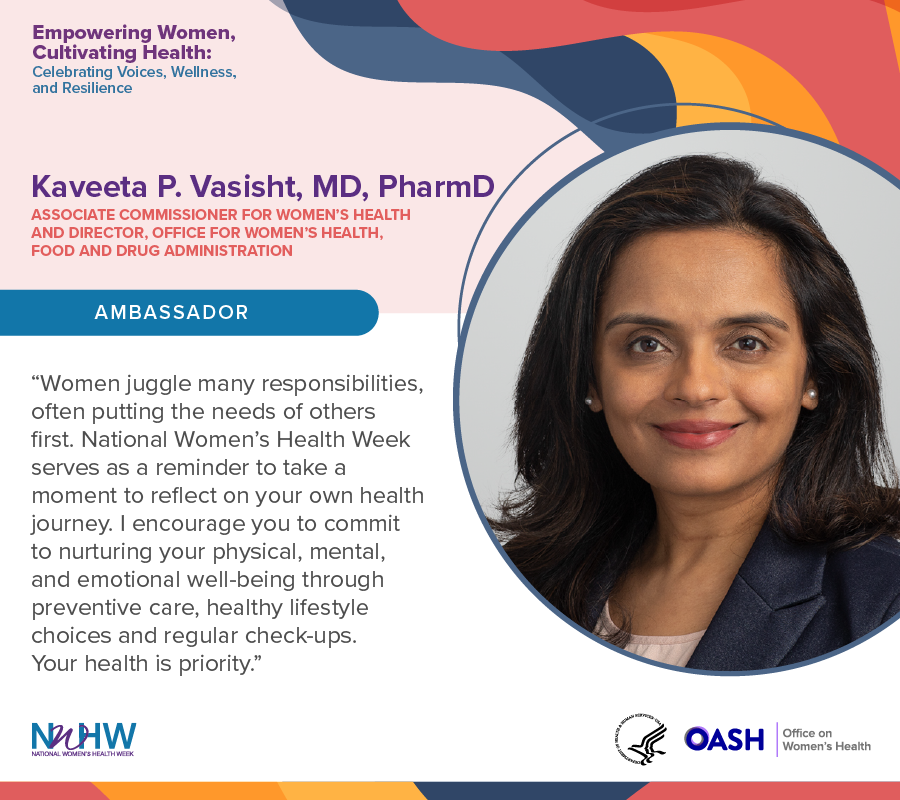 womenshealth's tweet photo. 🌸 It’s National Women’s Health Week! Join OWH in celebrating with our 2024 #NWHW Ambassadors as they help champion #WomensHealth issues such as #SafeSexualHealth, #ReproductiveHealth, #MentalHealth, & more! Check out our 2024 NWHW Ambassadors here: https://t.co/RftVmCxH5I. https://t.co/bgSPxYnSw5