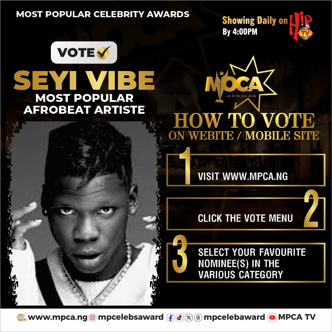 MPCELEBAWARD's tweet photo. Let your vote count for your favourite celebrity. 
Visit https://t.co/M1lGMYNz6j to cast your vote now!!✌️ https://t.co/eDhlCgkyvx