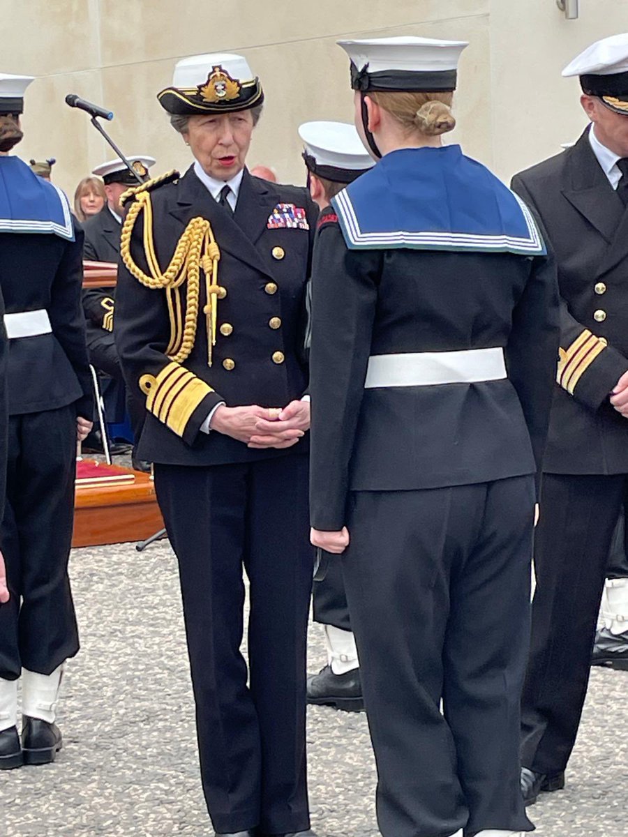 DunnottarSchool's tweet photo. Fantastic afternoon was had by P4-7 who were honoured to be invited to the official opening of the Sea Cadets new HQ. Also in attendance was HRH Princess Anne, Admiral of the Sea Cadet Corps. #CommunityEngagement @dywshire @SeaCadetsUK @RNinScotland @RoyalFamily https://t.co/QX8iIX78XA
