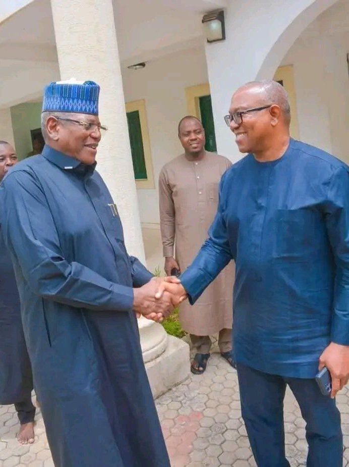 Peter Obi meets Ex Gov of Jigawa and Former Minister, Dr. Sule Lamido.

Peter Obi is definitely cooking something and I'm 100% loving the aroma.

Politics isn't a business of emotions and sentiments.
