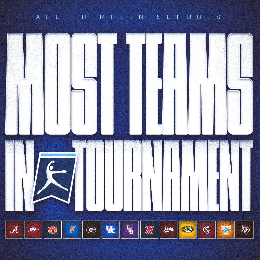 Kentucky Softball (@uksoftball) on Twitter photo 🚨 1️⃣3️⃣ 🚨
That’s right, folks.
Every. Single. One. of the 13 <a href="/SEC/">Southeastern Conference</a> schools have qualified for the 2024 NCAA Softball Championship‼️
#ItJustMeansMore x #LevelUp 🚨 1️⃣3️⃣ 🚨
That’s right, folks.
Every. Single. One. of the 13 <a href="/SEC/">Southeastern Conference</a> schools have qualified for the 2024 NCAA Softball Championship‼️
#ItJustMeansMore x #LevelUp