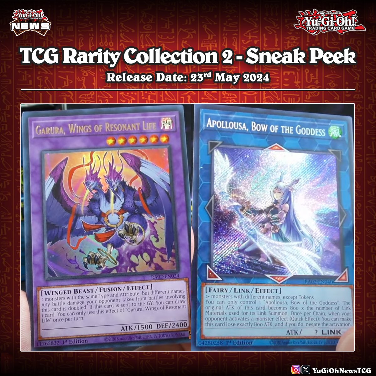 YuGiOhNewsTCG's tweet photo. ❰25𝘁𝗵 𝗔𝗻𝗻𝗶𝘃𝗲𝗿𝘀𝗮𝗿𝘆 𝗥𝗮𝗿𝗶𝘁𝘆 𝗖𝗼𝗹𝗹𝗲𝗰𝘁𝗶𝗼𝗻 2❱
Today we have a sneak peek of Rarity Collection 2❗️

Source: JRBjobber
#遊戯王 #YuGiOh #유희왕 https://t.co/Dk9ypmao7W