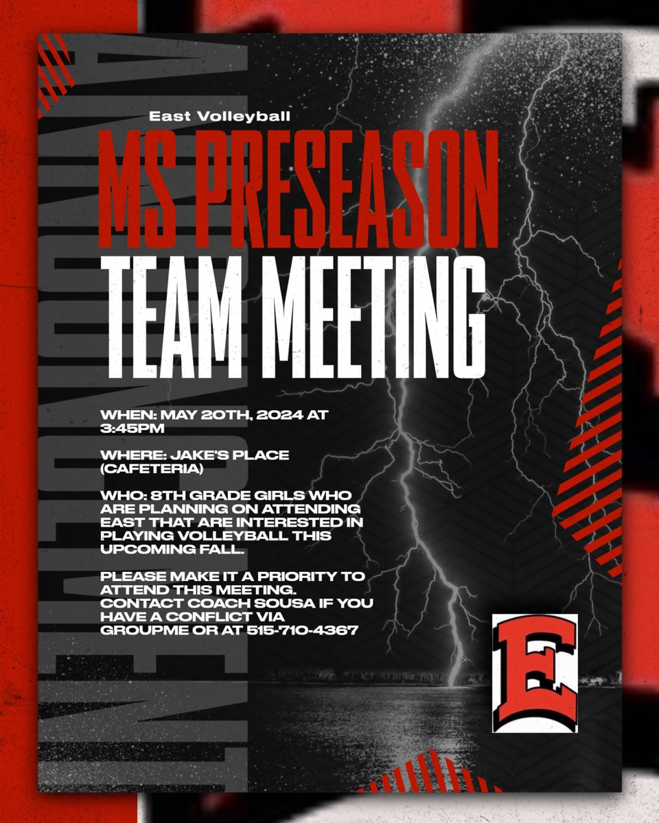 DMEastVolleyball (@dm_volleyball) on Twitter photo HS and MS girls please join us for our preseason meetings to get all the details about summer workouts! <a href="/Dsmeast/">East High School</a> <a href="/EastDm/">DMEastActivities</a> <a href="/AmosHiatt/">Amos Hiatt Middle</a> <a href="/HoytActivities/">Hoyt Activities</a> <a href="/SchoolWeeks/">Weeks Middle School Activities</a> <a href="/GoodrellDMPride/">Goodrell MS Activities</a> HS and MS girls please join us for our preseason meetings to get all the details about summer workouts! <a href="/Dsmeast/">East High School</a> <a href="/EastDm/">DMEastActivities</a> <a href="/AmosHiatt/">Amos Hiatt Middle</a> <a href="/HoytActivities/">Hoyt Activities</a> <a href="/SchoolWeeks/">Weeks Middle School Activities</a> <a href="/GoodrellDMPride/">Goodrell MS Activities</a>