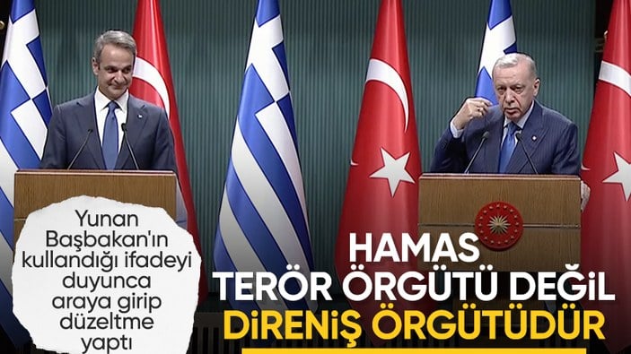 ERDOĞAN'DAN HAMAS AYARI👉Miçotakis'in Haması terör örgütü olarak nitelemesi üzerine Başkan Erdoğan, 'Hamas 1947'den itibaren topraklarının işgalinden sonra topraklarını koruma altına alan bir direniş örgütüdür. Haması bir terör örgütü olarak görmüyorum.' #FilistinBenimDavam🇯🇴🇹🇷