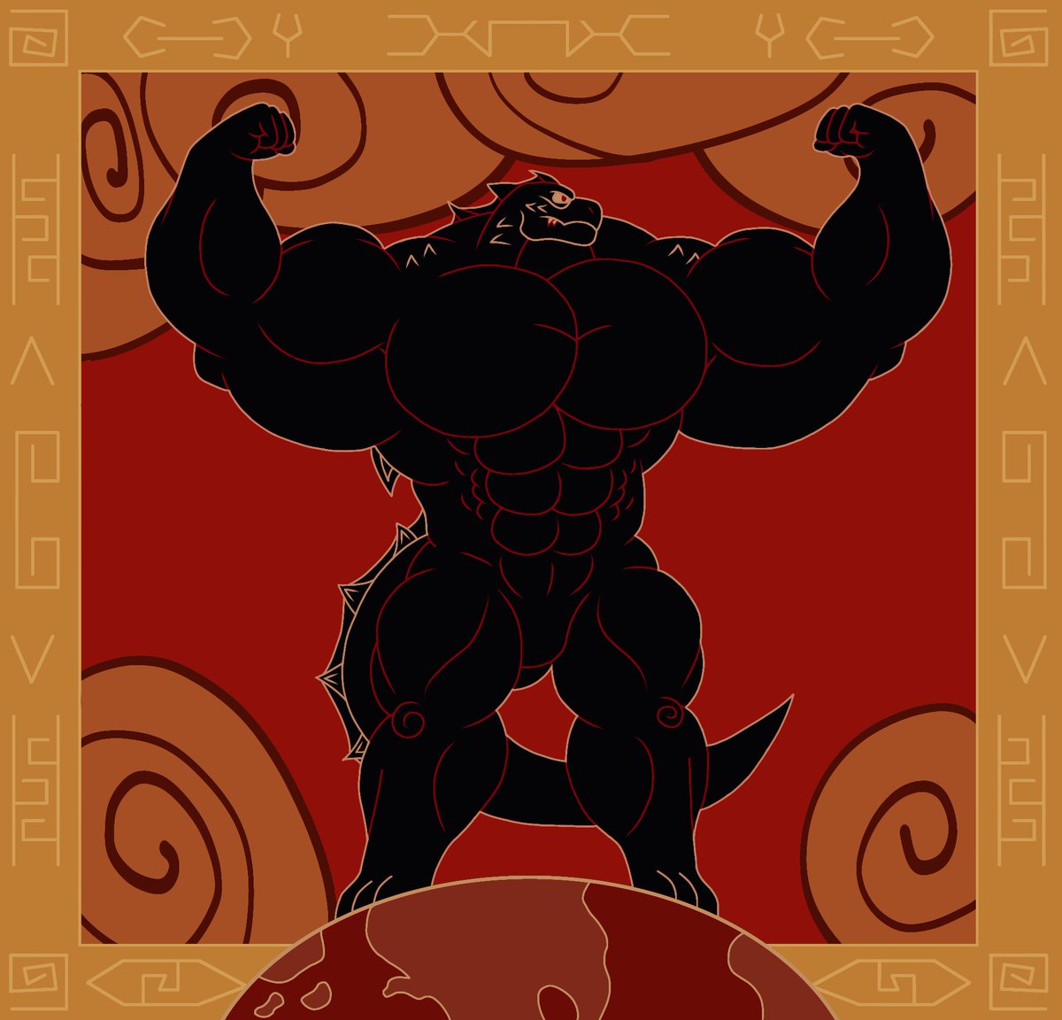 hilbertugueto's tweet photo. Buenas gente, ya terminé lo que tenía pendiente, dije que lo haría más grande..
Y aquí está, el resultado no es lo que espera, pero es algo🎨👍
#art #drawing #oc #digitalart #digitaldrawing #Godzilla #Zeus #ZeusZilla
P.d,
Las piernas me quedaron bien pero el resultado
dios 🤦 https://t.co/WguU4Wulme