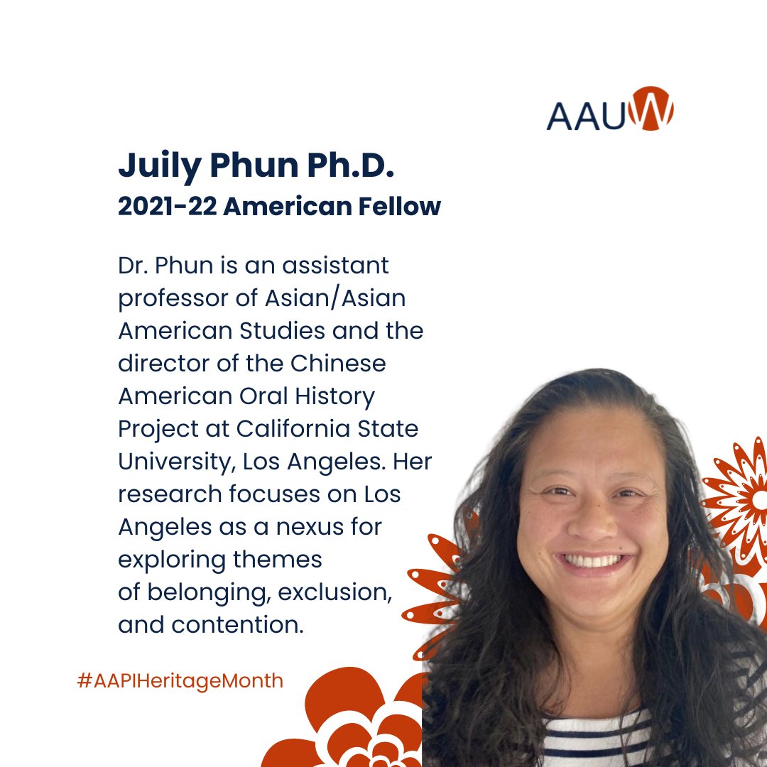 Celebrating #AAPIHeritageMonth: Dr. Juily Phun is a pioneering scholar in Asian/Asian American Studies and History, shedding light on overlooked narratives through her groundbreaking research. Her dissertation, 'Contours of Care: the Influenza Pandemic, Public Health, and the