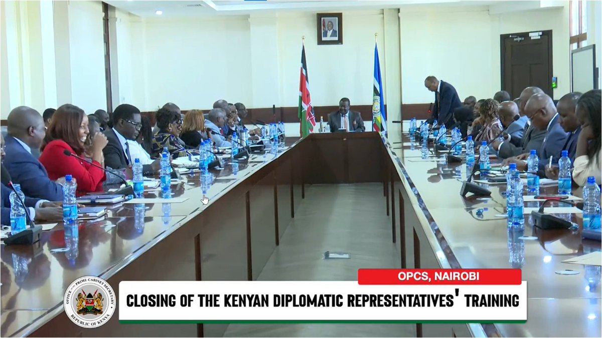 In the hallowed halls of the Kenyan Diplomatic Representatives Training -OPCS in Nairobi, a transformative dialogue unfolded under the stewardship of Hon. Musalia Mudavadi, the distinguished Prime Cabinet Secretary and Cabinet Secretary for Foreign